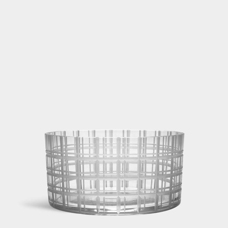 Cut In Number Checkered Bowl Small