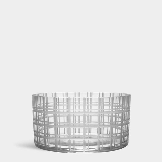 Cut In Number Checkered Bowl Small