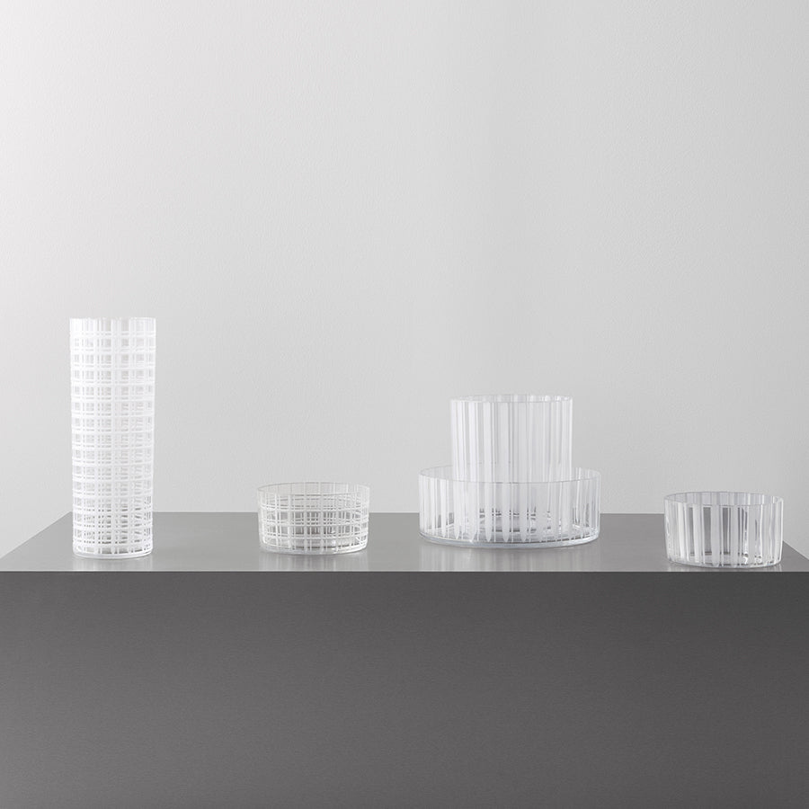 Cut In Number Checkered Bowl Small