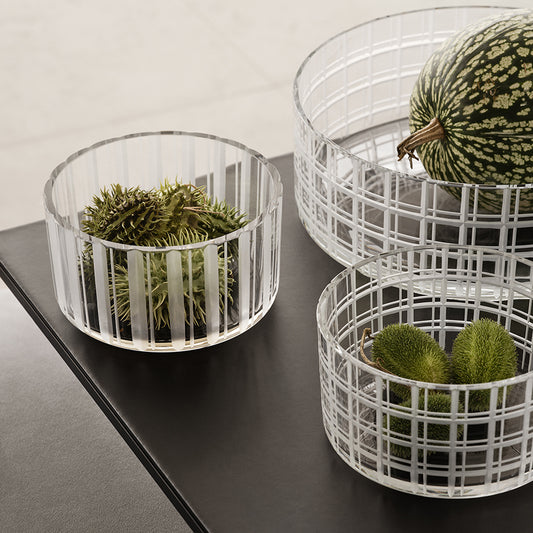 Cut In Number Stripes Bowl Small