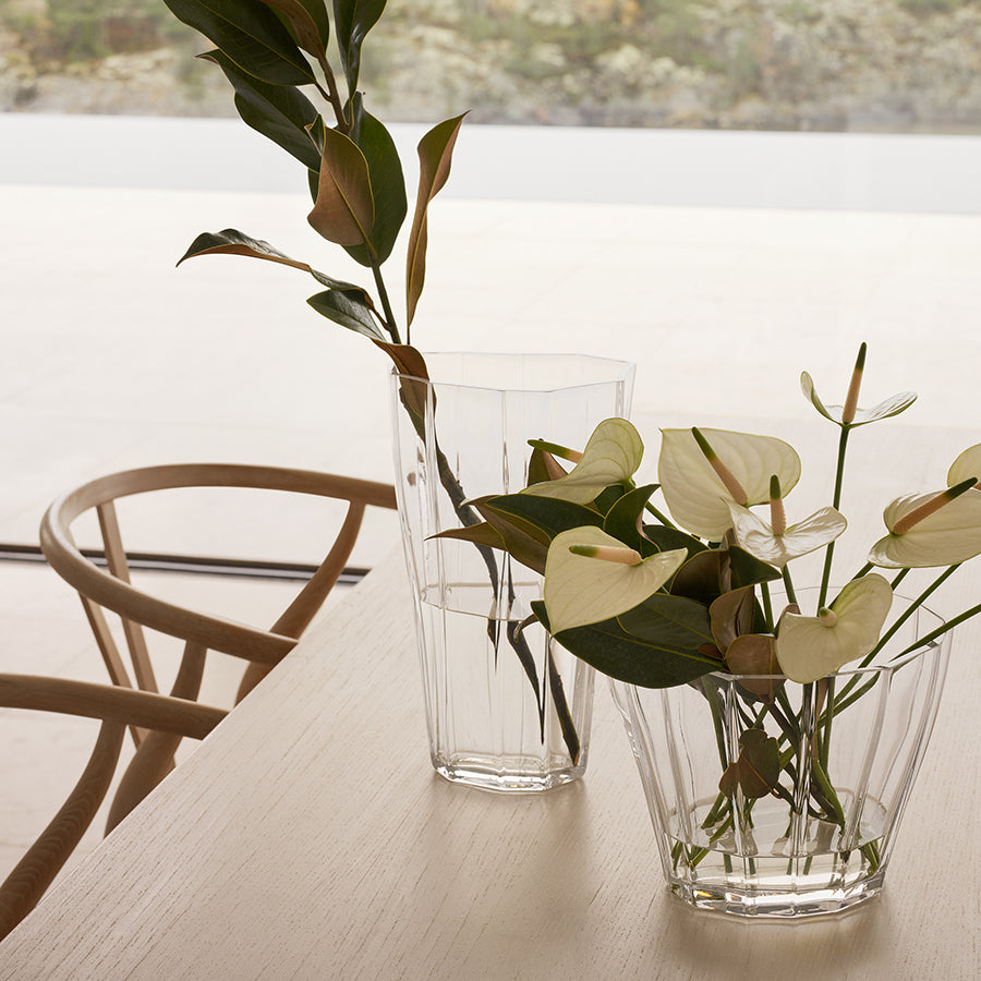 Reed Vase Clear Medium