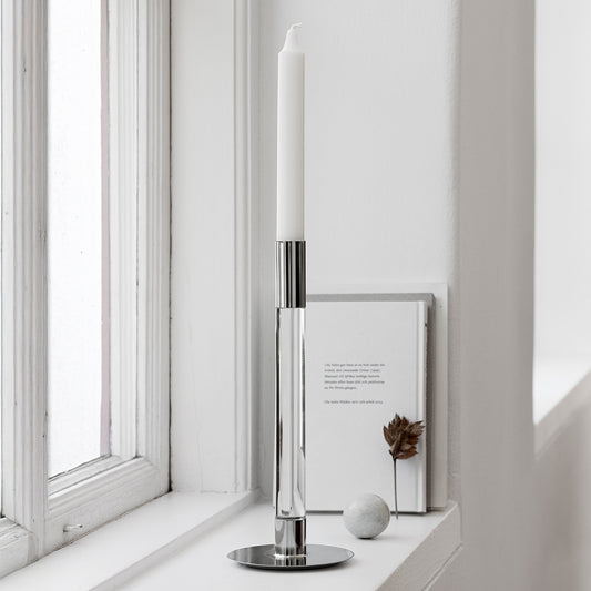 Lumiere Candlestick Silver Medium