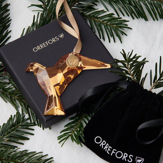 Annual Holiday Ornament Homage Dove 21K Gold 2024