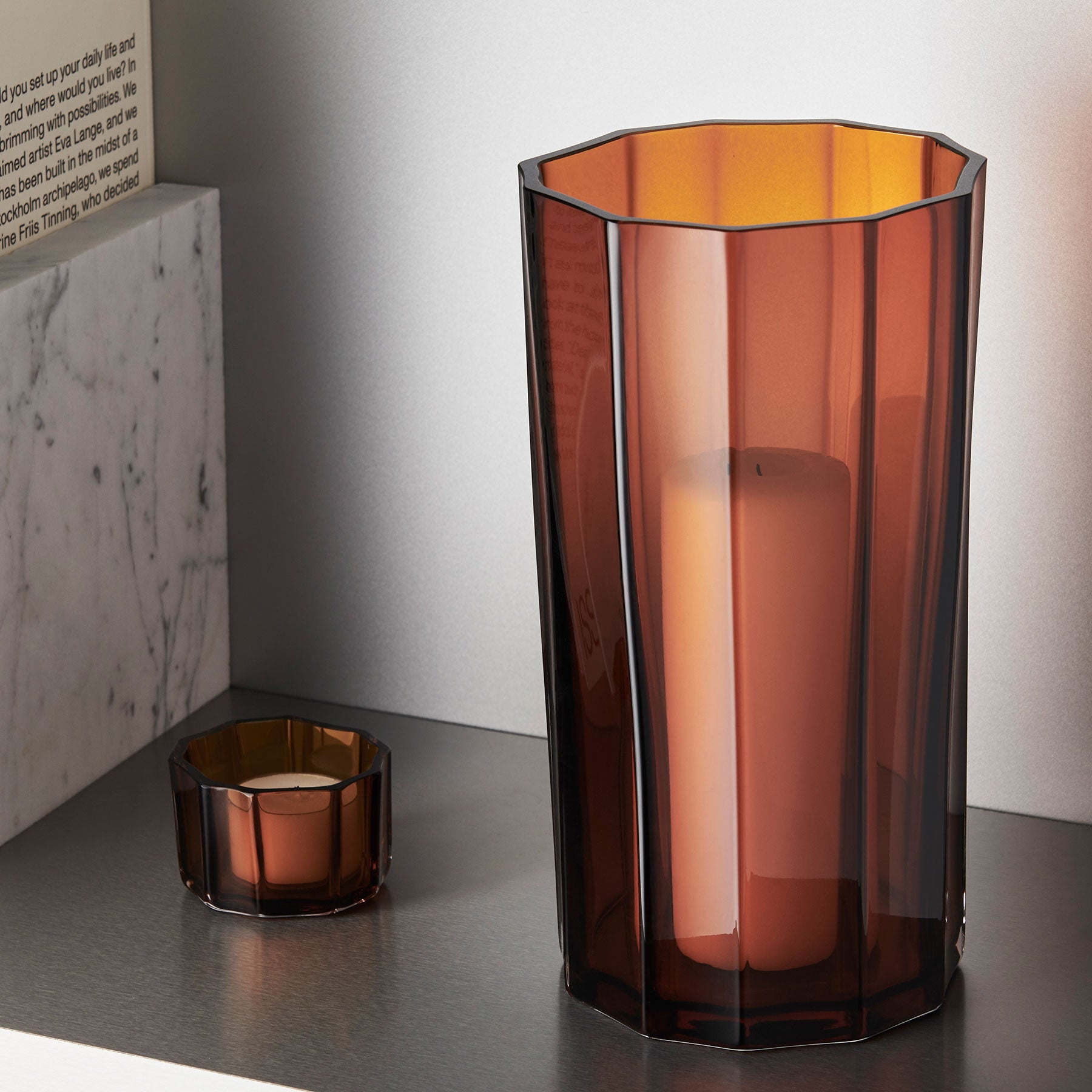 Reed Votive Amber Small