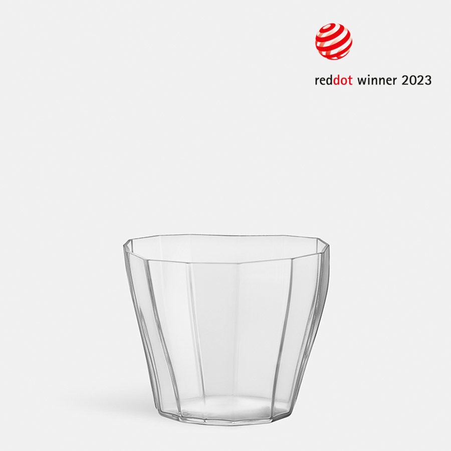 Reed Vase Clear Low