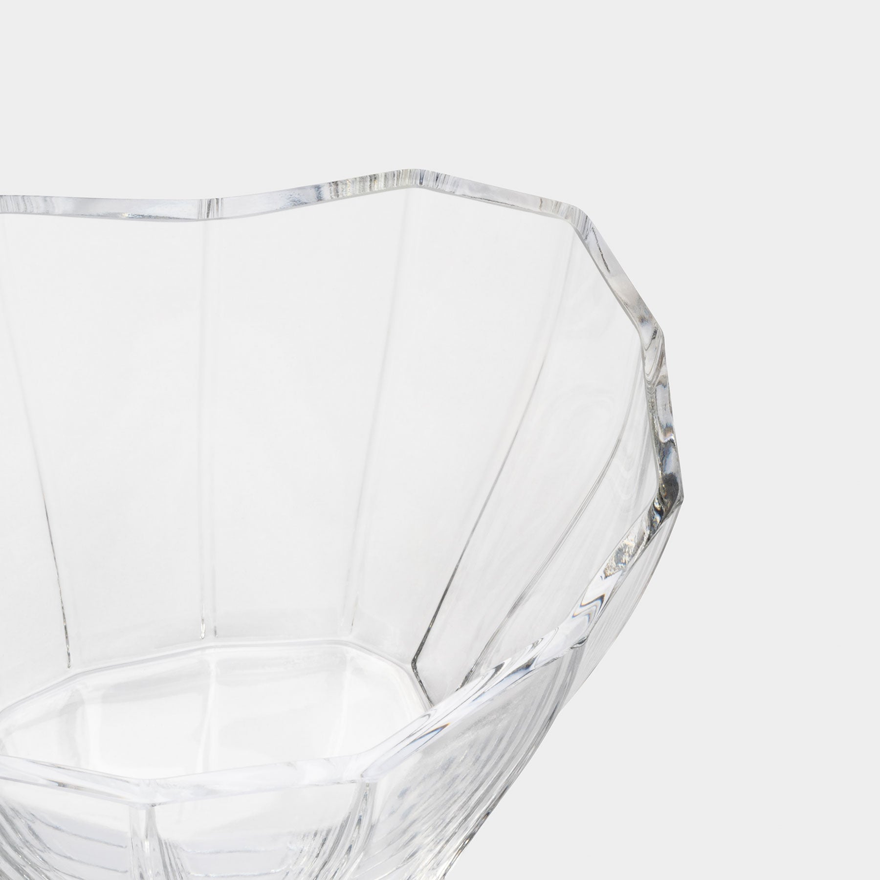 Reed Vase Clear Low