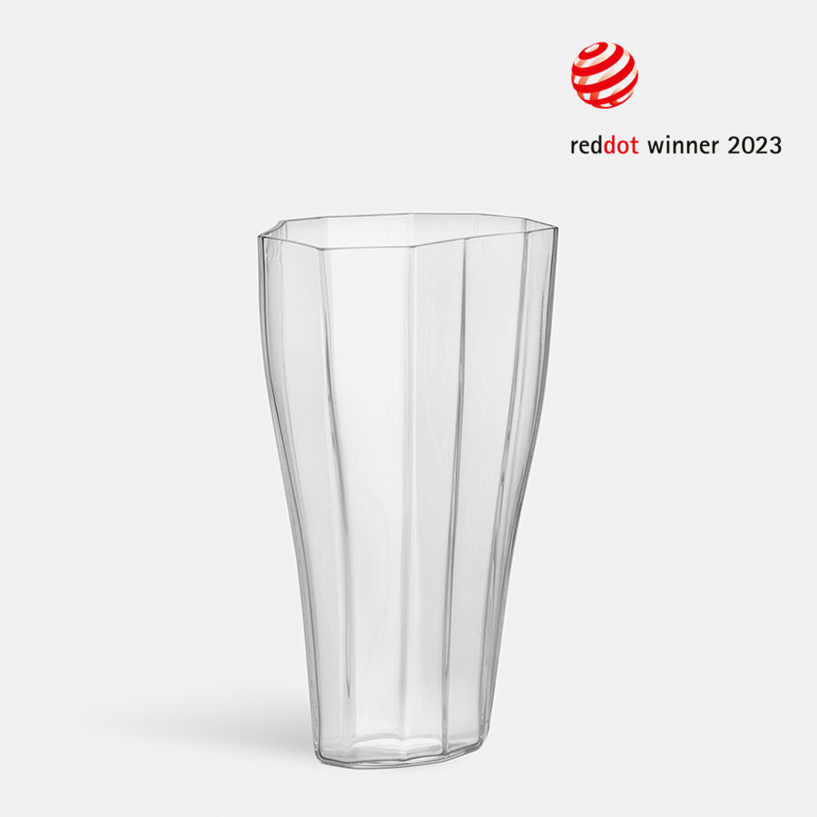 Reed Vase Clear Medium