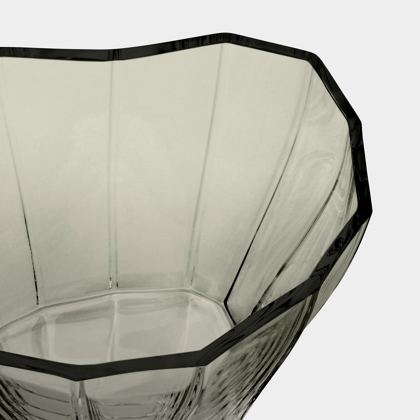 Reed Vase Moss Green Low