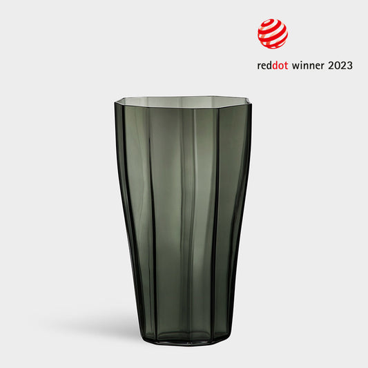 Reed Vase Moss Green Medium