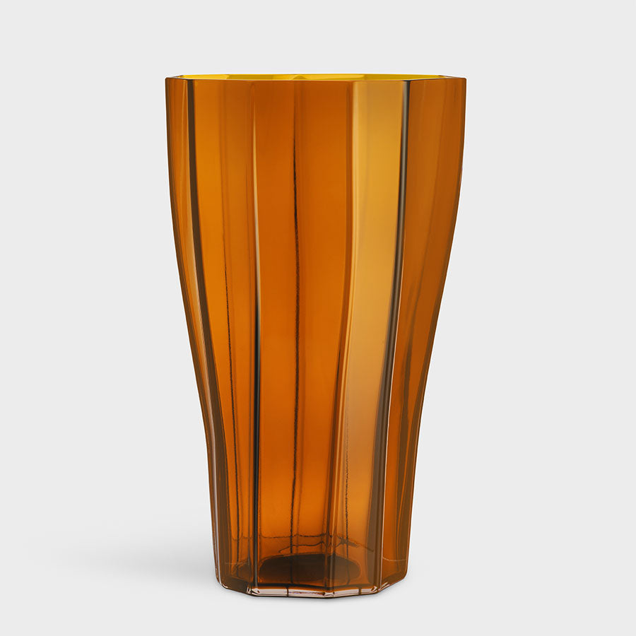 Reed Vase Amber Large