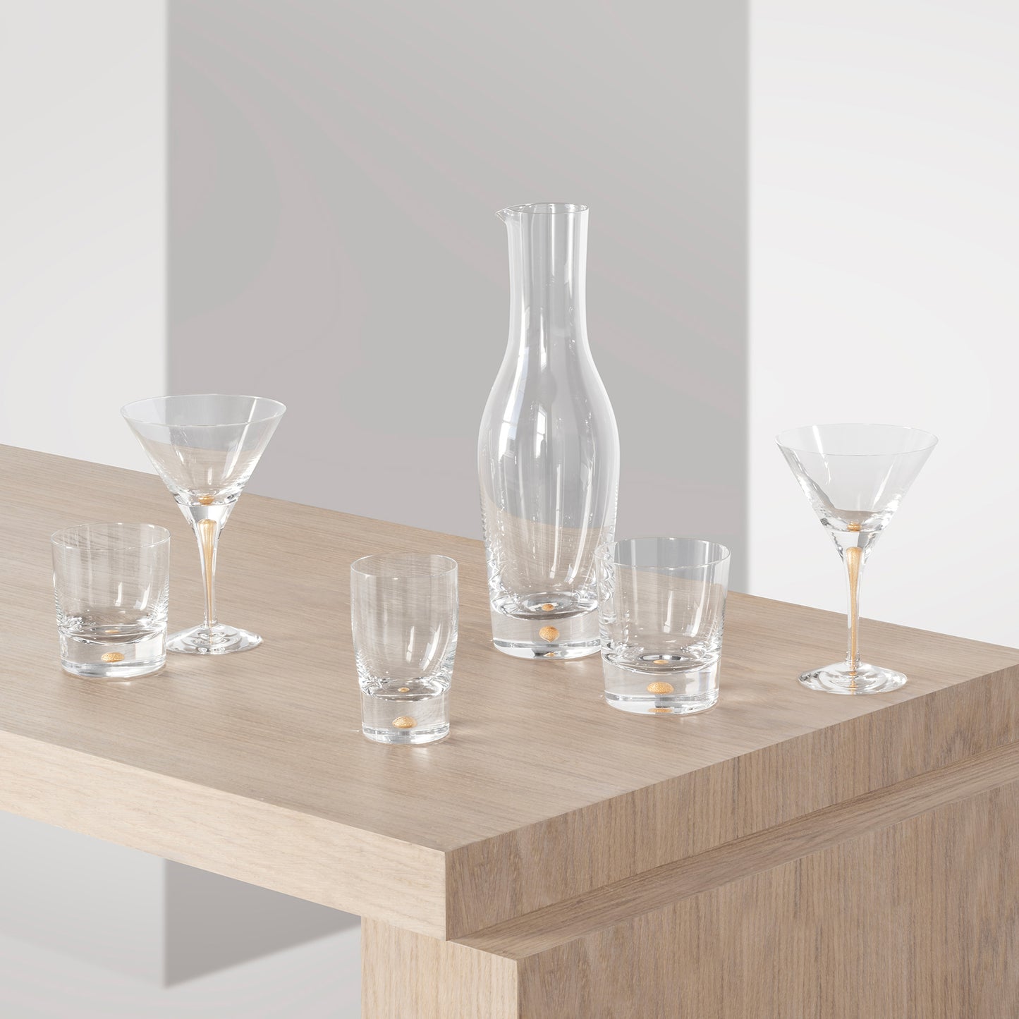 Intermezzo Gold Small Tumbler - Set of 2