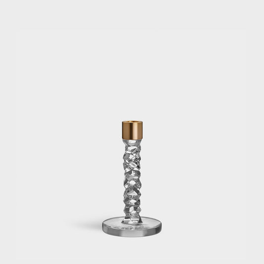 Carat Candlestick Brass Small