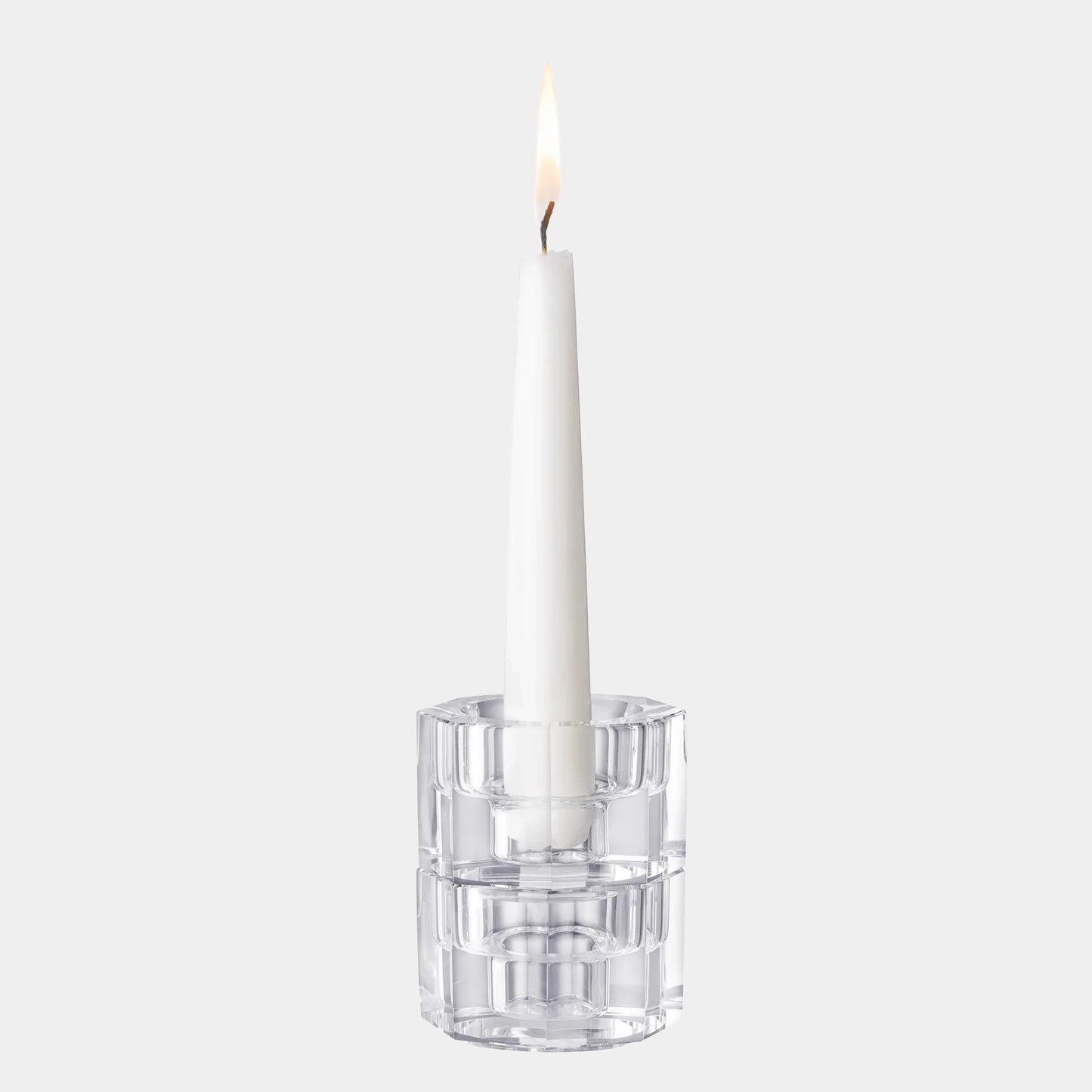 Totem Tranquility Clear candlestick Pair