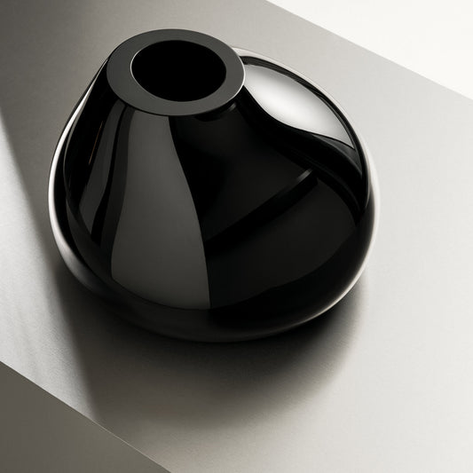 Ebon Black Vase Large