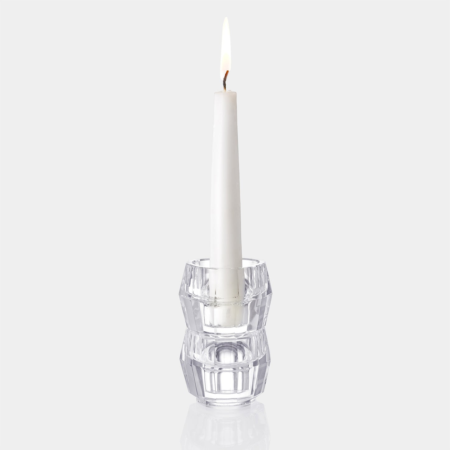 Totem Harmony Clear Candlestick Pair
