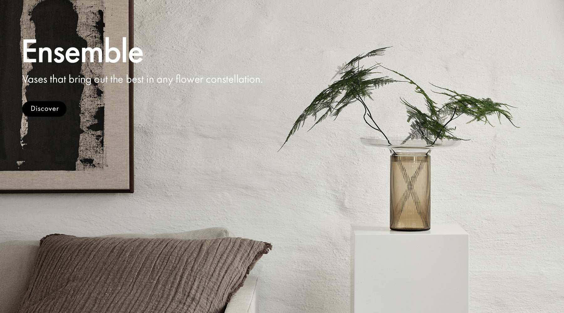 Ensemble Vase Brown 220 mm - Orrefors - Benjamin Hubert - NO GA
