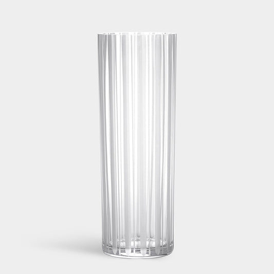 Cut In Number Striped Vase Tall