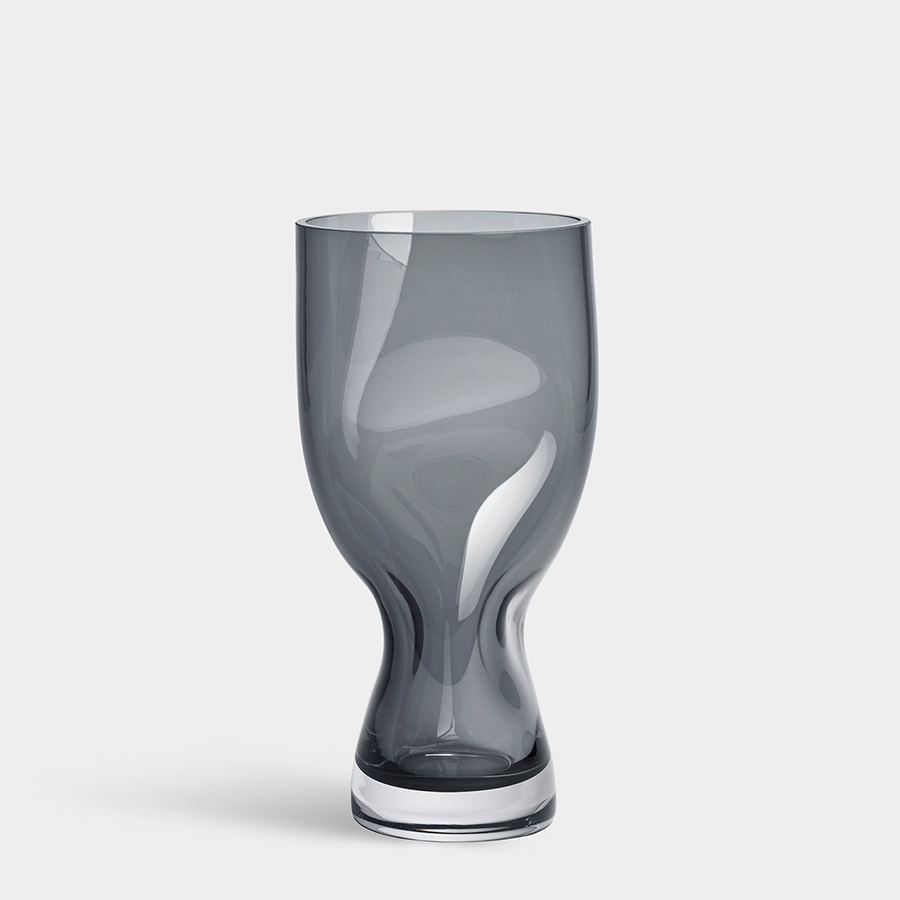 Squeeze Blue/Gray Vase Small