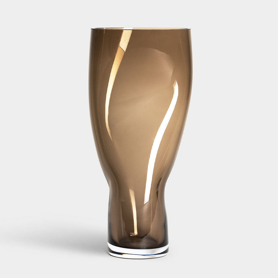 Squeeze Smokey Brown Vase Tall