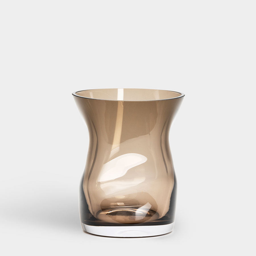 Squeeze Smokey Brown Tulip Vase