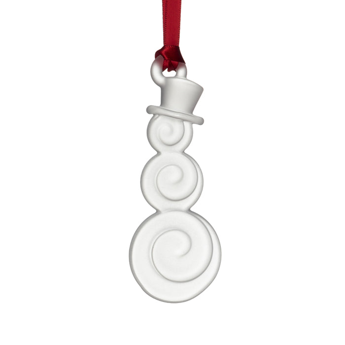 Holly Days Snowman White Clear