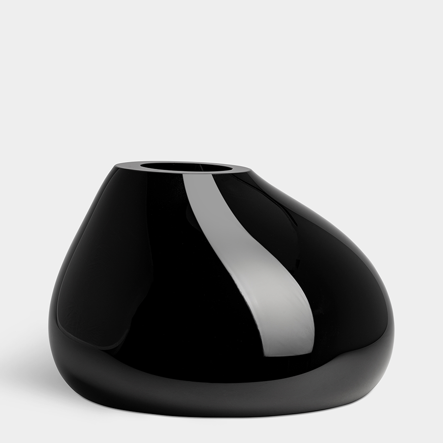 Ebon Black Vase Large