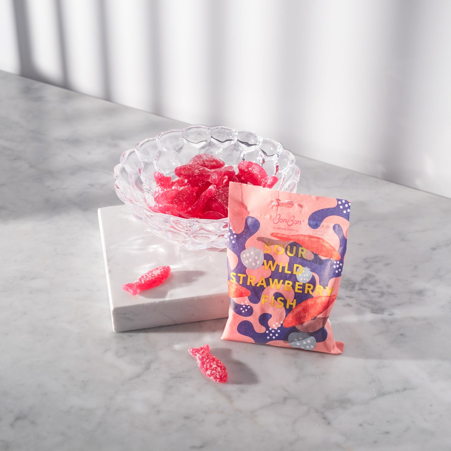 Raspberry Bowl Small with BonBon Sour Candy