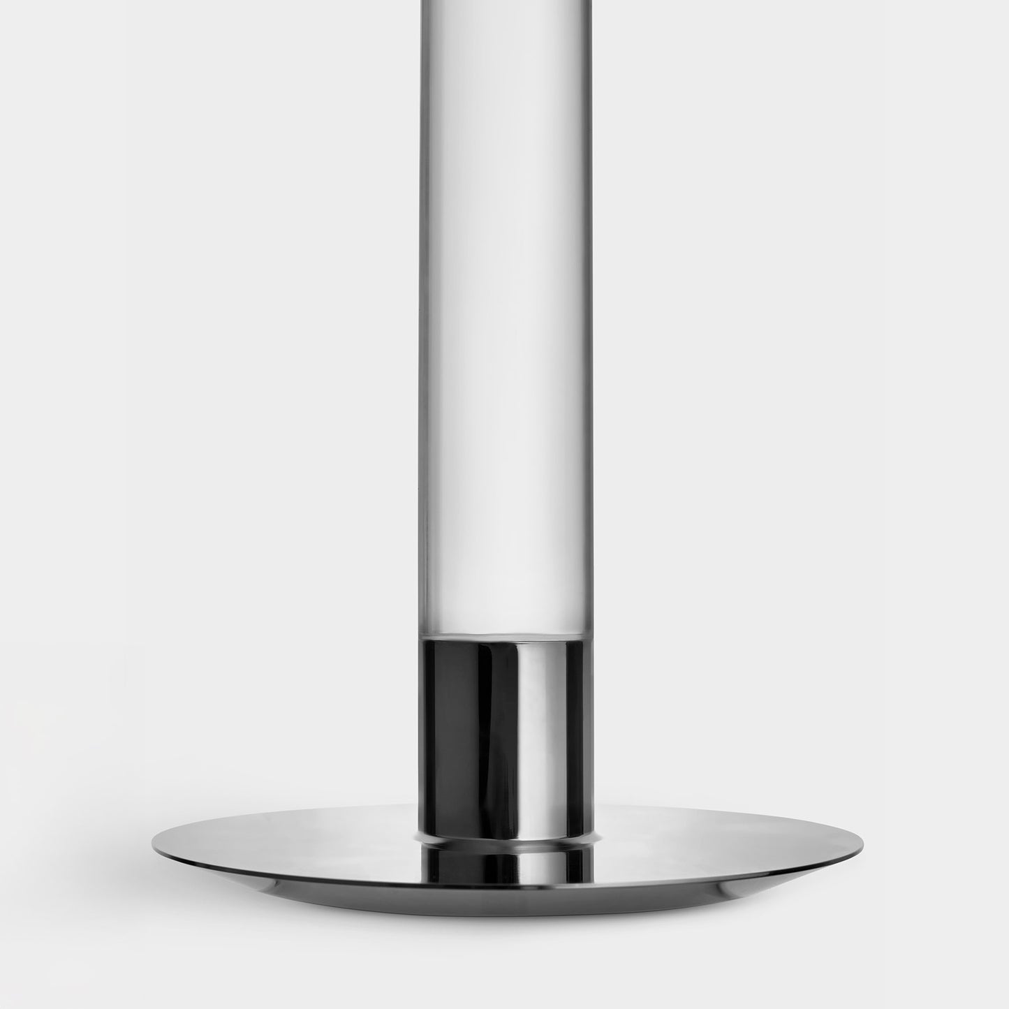 Lumiere Candlestick Silver Large