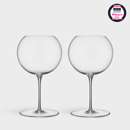 Geometry Red Wine - Set of 2