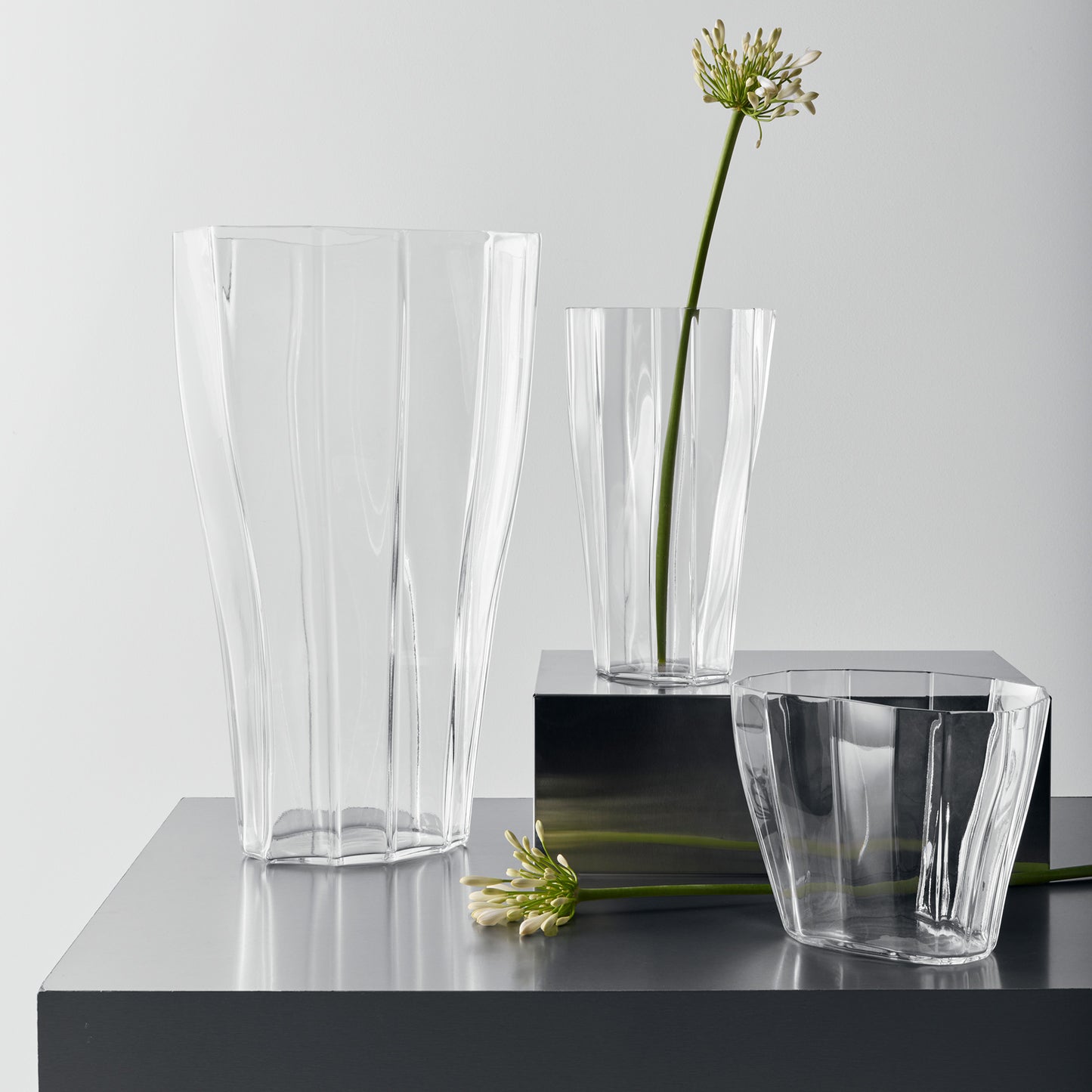 Reed Vase Clear Large