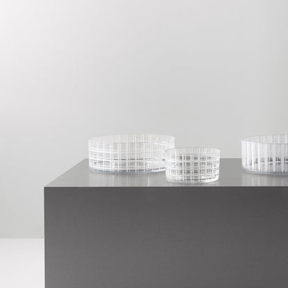 Cut In Number Checkered Bowl Small