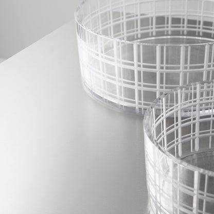 Cut In Number Checkered Bowl