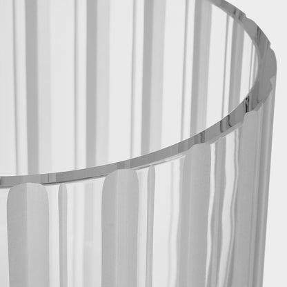 Cut In Number Striped Vase Low