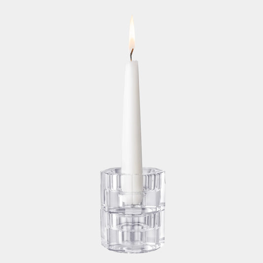 Totem Tranquility Clear candlestick Pair