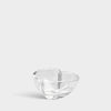 Heart shaped bowl/votive on a white background