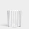 Cut In Number Striped Vase Low