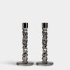 Carat Candlestick Graphite Medium - Set of 2