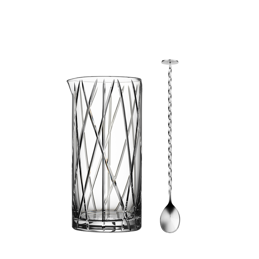 City Mixing Glass W/spoon